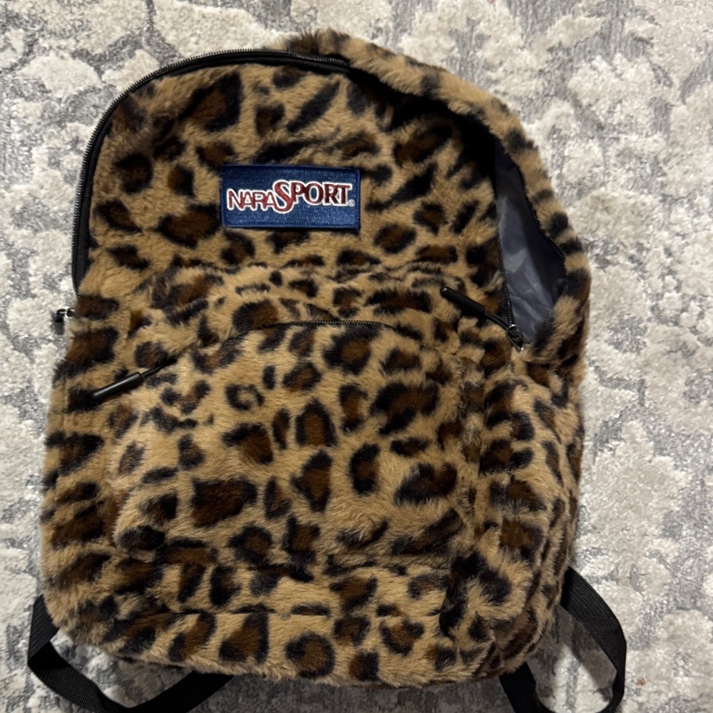 Leopard Print Backpack